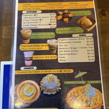 CoCoCurry - Menu - Thai Near Me - San Diego, California CoCoCurry - Menu - Thai Near Me - San Diego, California