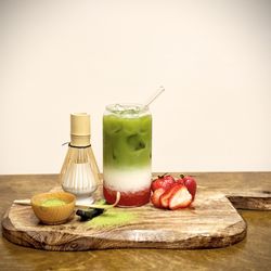 Strawberry Matcha Latte