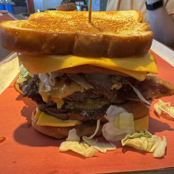A Little Hi - The special burger here is "Sweet Baby Cheesus". - Salad Near Me - Ballwin, Missouri A Little Hi - The special burger here is "Sweet Baby Cheesus". - Salad Near Me - Ballwin, Missouri