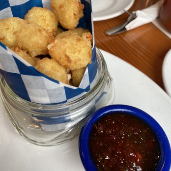 Boathouse 19 - Cheese curds were da bomb...must eat while still hot/warm. With a jalapeño jelly dip - Bars Near Me - Tacoma, Washington Boathouse 19 - Cheese curds were da bomb...must eat while still hot/warm. With a jalapeño jelly dip - Bars Near Me - Tacoma, Washington
