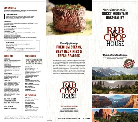 Menu photo 6 Wyoming's Rib and Chop House Casper, WY Menu photo 6 Wyoming's Rib and Chop House Casper, WY