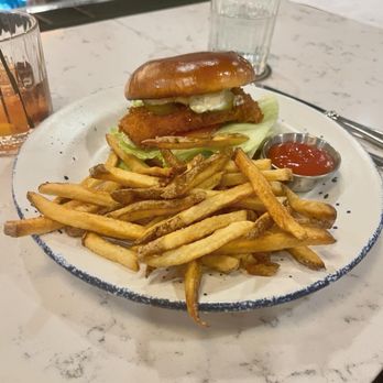 Seventy Six - Lake Michigan Walleye Sandwich - New American Near Me - Holland, Michigan