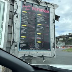Journey's End Espresso - Menu