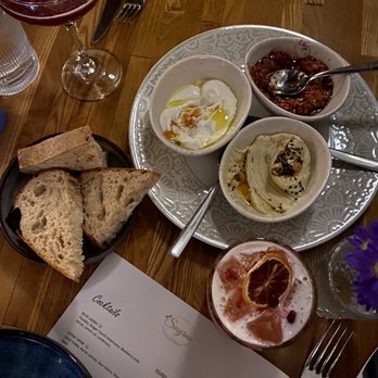 Smyrna - Mezze trio - Mediterranean Near Me - Charlottesville, Virginia Smyrna - Mezze trio - Mediterranean Near Me - Charlottesville, Virginia