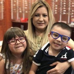 Dr. Jaime Estrada, Optometrist  APC - Kids need glasses also. Candies eyewear modeled by Emily and James wearing Rayban frames.