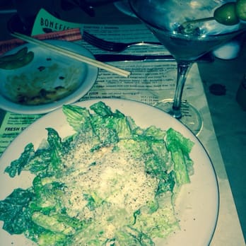 Bonefish Grill - Caesar Salad is just okay, with Gin Martini - Seafood Near Me - Collierville, Tennessee Bonefish Grill - Caesar Salad is just okay, with Gin Martini - Seafood Near Me - Collierville, Tennessee