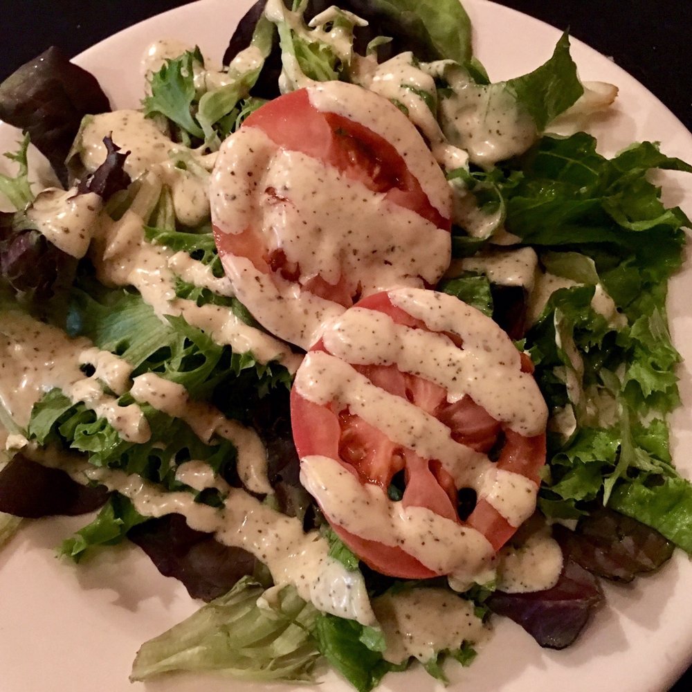 1424 Bistro - Their Greek salad dressing is on point!!! - Seafood Near Me - Waco, Texas
