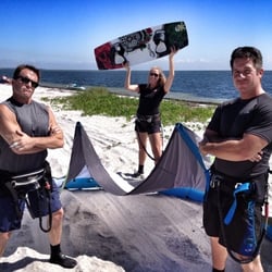 Kiss the Sky Kiteboarding - Student kiters - ABC action news team