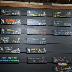 High Springs Brewing Company - Beer menu board at High Springs Brewing Company