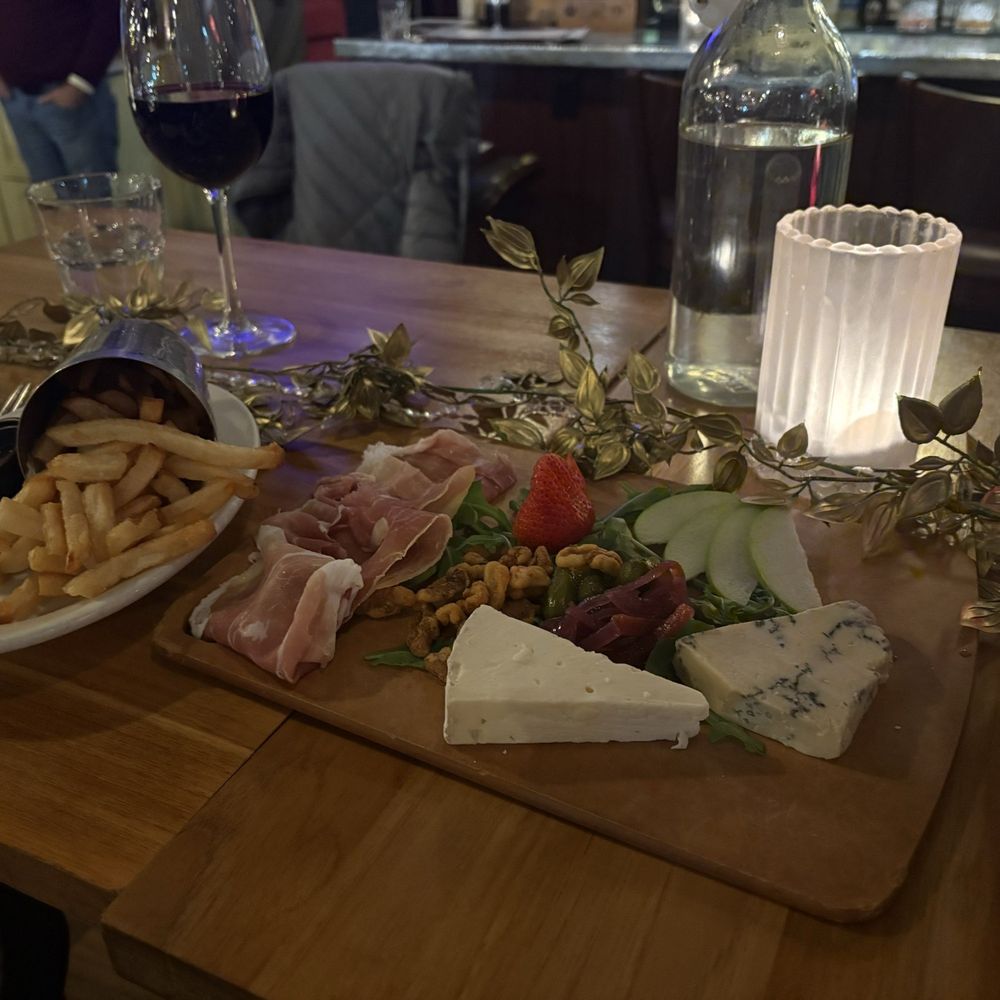 Bistro La Source - Cheese and/or Charcuterie Board - Choose any 3 - served with Toast, Nuts & Fruit  Fries - French Near Me - Jersey City, New Jersey
