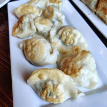 Northern Cafe - Pan-fried Shrimp, pork, egg and chive dumplings - Chinese Near Me - Irvine, California Northern Cafe - Pan-fried Shrimp, pork, egg and chive dumplings - Chinese Near Me - Irvine, California