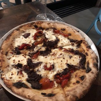 Farmer's Table - short rib pizza with gluten-free bread - New American Near Me - La Mesa, California Farmer's Table - short rib pizza with gluten-free bread - New American Near Me - La Mesa, California
