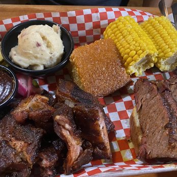 Famous Dave's - 2 meat plate with sides - Barbeque Near Me - Rancho Cucamonga, California Famous Dave's - 2 meat plate with sides - Barbeque Near Me - Rancho Cucamonga, California
