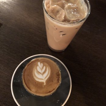 Tout Suite - All time fav's: Cortado and Iced Macchiato (Starbucks style) - Cafes Near Me - Houston, Texas