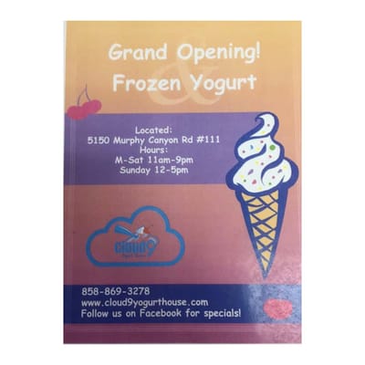 Photo of Cloud 9 Yogurt House - San Diego, CA, US.