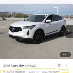 Acura of Tempe ( RDX)  2025 VIN: 5J8TC2H47SL035905
