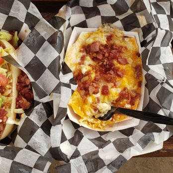 Douglas Root Beer Barrel - BLT dog, mac n cheese with bacon and the baked bean dog. So good! - Landmarks & Historical Buildings Near Me - Douglas, Michigan Douglas Root Beer Barrel - BLT dog, mac n cheese with bacon and the baked bean dog. So good! - Landmarks & Historical Buildings Near Me - Douglas, Michigan