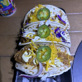 Trader Sam's Tiki Terrace - a tortilla with shredded cheese and jalapenos - Tiki Bars Near Me - Lake Buena Vista, Florida Trader Sam's Tiki Terrace - a tortilla with shredded cheese and jalapenos - Tiki Bars Near Me - Lake Buena Vista, Florida