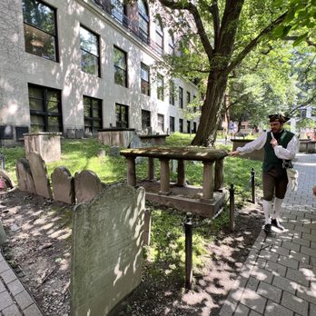 Freedom Trail Foundation - Sam Prescott showing us around Granary Burying Ground - Historical Tours Near Me - Boston, Massachusetts