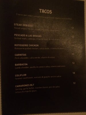 Menu photo 8 La Esquina - SoHo New York, NY