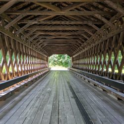 Gilbertville Covered Bridge - The Ware-Hardwick Covered Bridge, aka Gilbertville Covered Bridge, Gilbertville