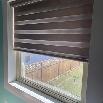 A Blinds - Shades half open, half room darkening - Shutters Near Me - Buena Park, California