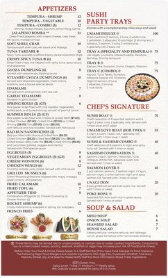 Menu photo 5 Umami Sushi Bar & Pho Aurora, CO
