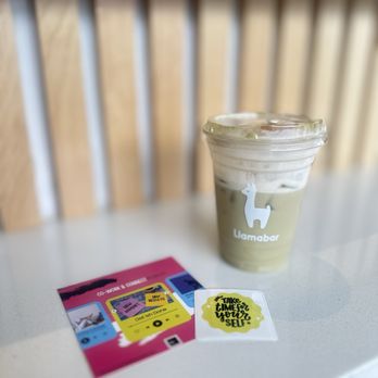 Llamabar - Matcha Latte With Strawberry Foam - Cafes Near Me - Washington, DC, District of Columbia