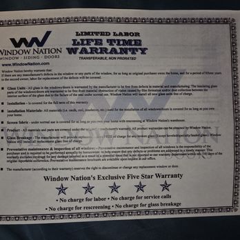 Window Nation Delaware Valley - 5 year warranty given when I agreed to install - Windows Installation Near Me - Pennsauken Township, New Jersey