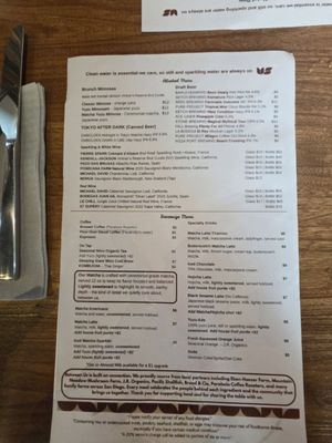 Menu photo 8 Between Us San Diego, CA