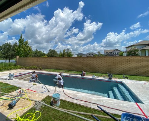 Pool Remodeling - At Blue Oasis Pool Services, we offer pool remodeling services to transform your outdated or worn-out pool into a modern and luxurious oasis. Our team of experienced professionals will work with you to create a customized design that meets your unique needs and preferences.
Trust us to give your pool a stunning and functional makeover that you and your family will enjoy for years to come. Pool Remodeling - At Blue Oasis Pool Services, we offer pool remodeling services to transform your outdated or worn-out pool into a modern and luxurious oasis. Our team of experienced professionals will work with you to create a customized design that meets your unique needs and preferences.
Trust us to give your pool a stunning and functional makeover that you and your family will enjoy for years to come.