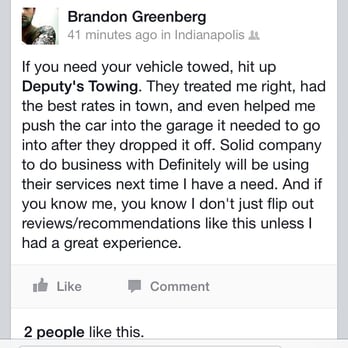 Deputys Towing - Towing Near Me - Indianapolis, Indiana