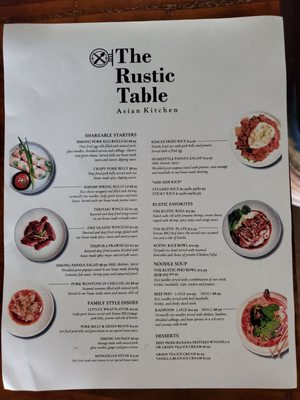 Menu photo 8 The Rustic Table Asian Kitchen Redding, CA