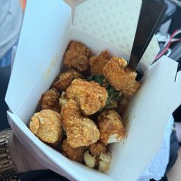 Basil popcorn chicken