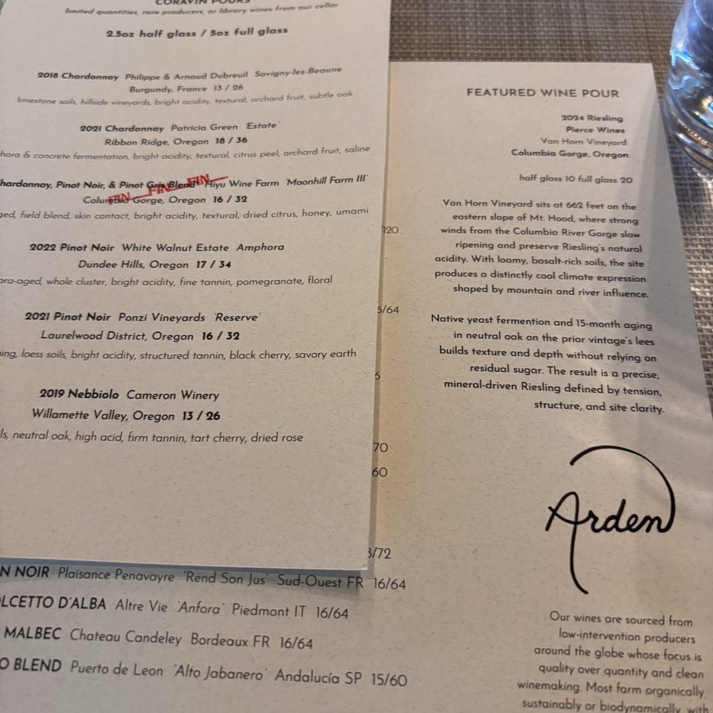 Arden  - New American Near Me - Portland, Oregon