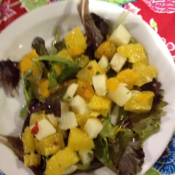 Chichen Itza Restaurant - Fruit salad that comes with the Tikin-xic - Mexican Near Me - Los Angeles, California