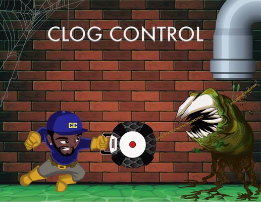 Clog Control Plumbing Logo