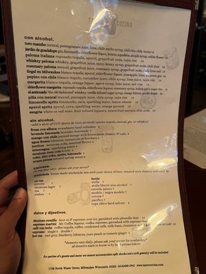 Menu photo 8 Tauro Cocina Milwaukee, WI Menu photo 8 Tauro Cocina Milwaukee, WI