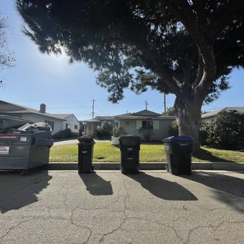 Athens Services - Rental dumpster after clearing out the back room. - Junk Removal & Hauling Near Me - La Puente, California