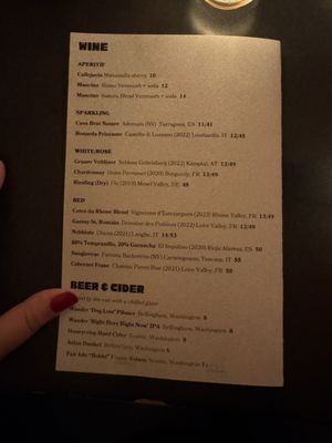 Menu photo 1 Carnal Bellingham, WA