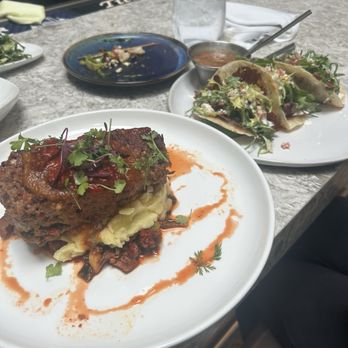 Claraboya Scratch Kitchen & Bar - Lunch -Bison Meatloaf: plain at first no salt but when you get more in the middle it has a spicey kick 4.5/5 - Tex-Mex Near Me - Lubbock, Texas Claraboya Scratch Kitchen & Bar - Lunch -Bison Meatloaf: plain at first no salt but when you get more in the middle it has a spicey kick 4.5/5 - Tex-Mex Near Me - Lubbock, Texas