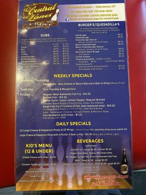 Menu photo 1 Crist Restaurant Salamanca, NY