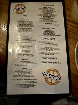 Menu photo 3 La Fabrica Central Cambridge, MA