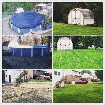 Frank’s Landscaping - Residential cleanup with yard installation (before & after) - Fences & Gates Near Me - Bethel Park, Pennsylvania Frank’s Landscaping - Residential cleanup with yard installation (before & after) - Fences & Gates Near Me - Bethel Park, Pennsylvania
