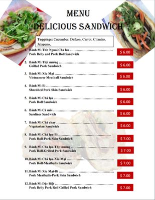 Menu photo 8 Banh Mi Saigon Pinellas Park, FL Menu photo 8 Banh Mi Saigon Pinellas Park, FL