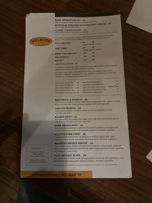 Menu photo 1 The Melrose Grill Renton, WA Menu photo 1 The Melrose Grill Renton, WA