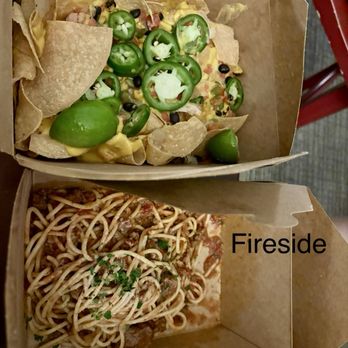 Great Wolf Lodge - Fireside Restaurant: braised chicken nacho stack and the braised short rib bolognese - Resorts Near Me - Scotrun, Pennsylvania Great Wolf Lodge - Fireside Restaurant: braised chicken nacho stack and the braised short rib bolognese - Resorts Near Me - Scotrun, Pennsylvania