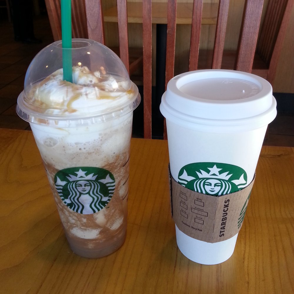 Starbucks Caramel Soy..#Feappucino and a Venti #Latte Starbucks Caramel Soy..#Feappucino and a Venti #Latte
