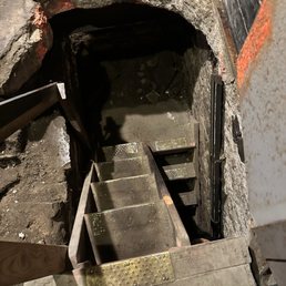 Underground tour stairs