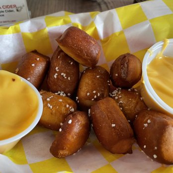 Recon Brewing at Hastings - Pretzels with what the menu says is beer cheese but tastes like mild nacho cheese sauce - Breweries Near Me - Bridgeville, Pennsylvania Recon Brewing at Hastings - Pretzels with what the menu says is beer cheese but tastes like mild nacho cheese sauce - Breweries Near Me - Bridgeville, Pennsylvania